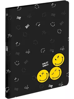 Smiley World műanyag gyűrűskönyv A/4, 4 gyűrűs