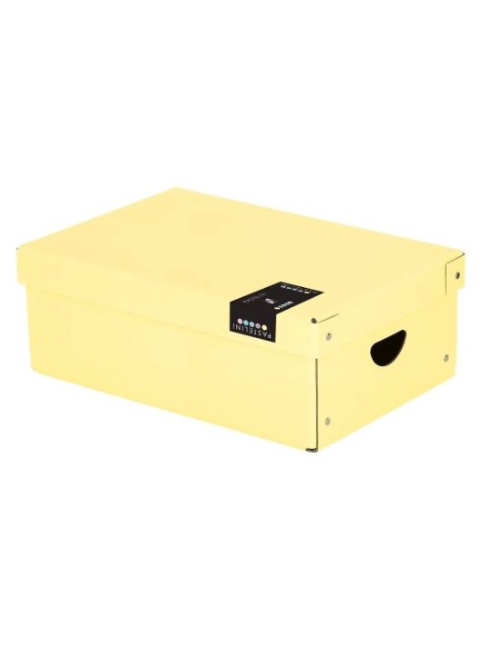 Tároló doboz, kicsi, 355x240x90mm, PASTELINI, pasztell sárga