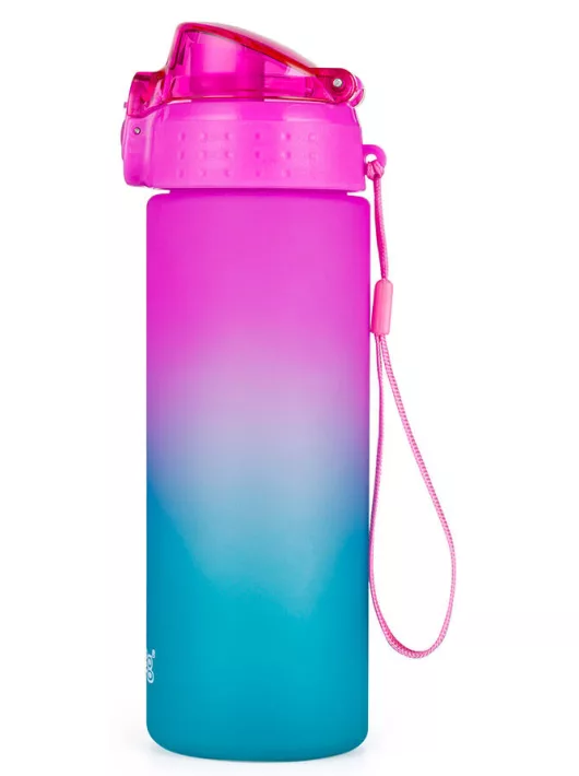 Oxybag kulacs, 600 ml, BPA mentes, OXY Click Ombre türkiz-rózsaszín