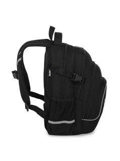   OXY Scooler hátizsák, iskolatáska, 4 rekeszes, 43x32x20cm, Black, fekete