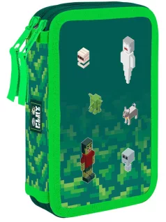   Minecraft mintás tolltartó, 2 emeletes, üres, OXY 2026 Playworld