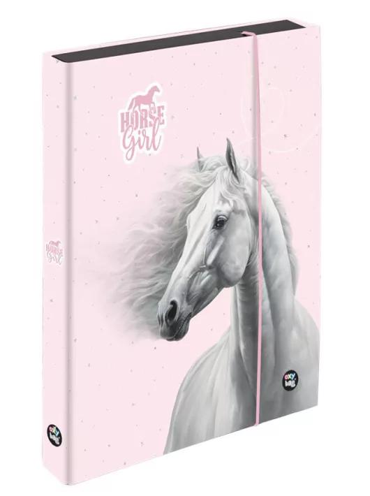 Lovas füzetbox A/5, jumbo, OXY 2026 Horse romantic, rószaszín