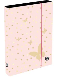   Lepkés füzetbox A/5, jumbo, OXY GO Butterfly, barack színű