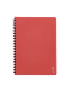   Spirál füzet A/4, vonalas, 60 lapos, műanyag borítóval, VERDE, többféle szín