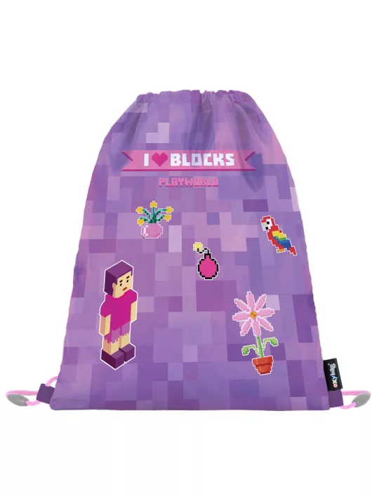 Minecraft mintás tornazsák 30x37cm, OXY 2026, Playworld Girl