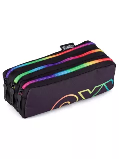   Oxy Rainbow tolltartó, beledobálós, 3 rekeszes, piros-sárga-zöld