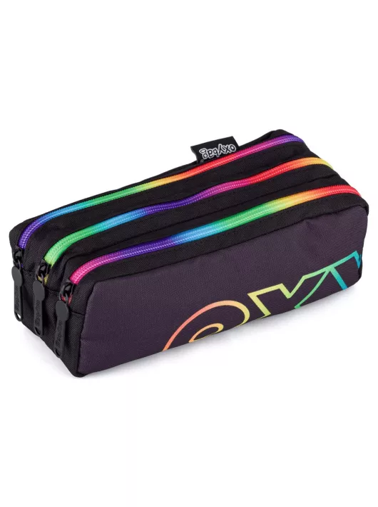 Oxy Rainbow tolltartó, beledobálós, 3 rekeszes, piros-sárga-zöld