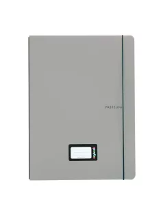   OXYbook füzet A/4, 40 lapos, vonalas, PASTELINI, pasztell szürke