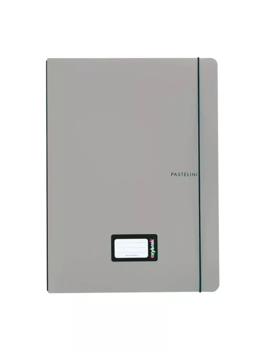 OXYbook füzet A/4, 40 lapos, vonalas, PASTELINI, pasztell szürke