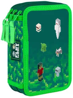   Minecraft mintás tolltartó 3 emeletes, üres, OXY 2026, Playworld