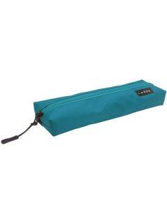   Tolltartó, beledobálós, szögletes, 210x45x45mm, keskeny, VERDE, petrol színű