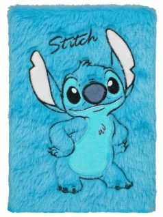   Stitch napló plüss borítóval, A/5, 80 lapos, vonalas, Lilo & Stitch