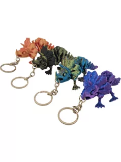   Dinoszauruszos kulcstartó figurák, kb. 10 cm, többféle színben