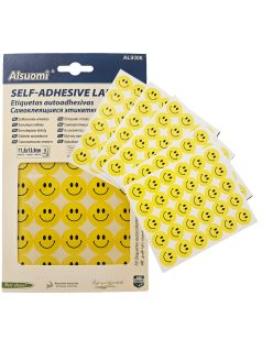   Smiley, emoji matrica 11x14cm, 5 ív/csomag, 5x30 smiley matrica