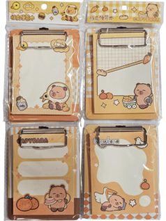   Kapibara notesz felirótáblával, 10x13cm, többféle változat