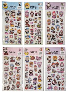   Labubu mintás matrica 9x18cm, HS-KK (BX27738), többféle változat