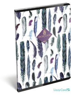   XRCise Look tűzött füzet A/5, 60 lap kockás, Five, madártoll