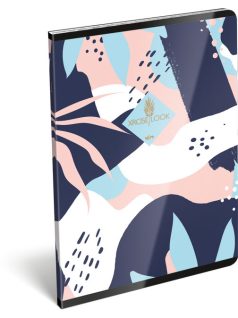   XRCise Look tűzött füzet A/5, 60 lap kockás, Eight, levelek