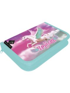   Magical Beauty tolltartó, klapnis, üres, 19x13x4cm, Magic, unikornis