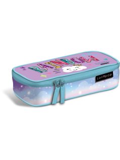   Lollipop Stay Cute tolltartó, beledobálós, 22x11x6cm, szivárványos