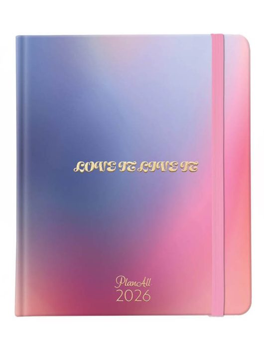 PlanAll Classic heti tervező, B5, keményfedeles, 2026, Live