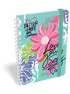 Lizzy Calendar heti tervező, B/6, spirál, 2026, Love Wins