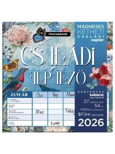   Lizzy Card mágneses, kétheti tervezőnaptár, 22x22cm, 2026, Anyu tervezője Scrapbook Style