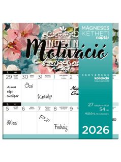   Lizzy Card mágneses, kétheti tervezőnaptár, 22x22cm, 2026, Motiváció