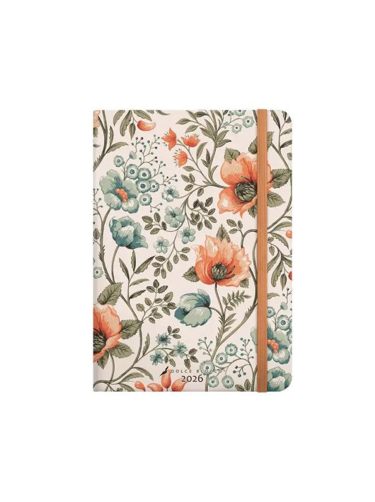 Dolce Blocco Secret Calendar, heti tervező, B6, 2026, Nature's Garden