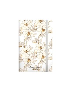   Dolce Blocco Secret Planner, heti tervező, 13x20cm, 2026, Golden Blossoms