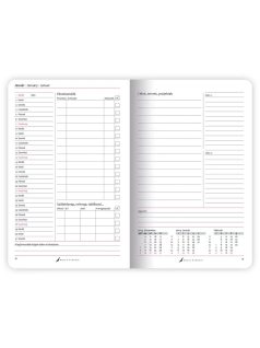   Dolce Blocco Secret Planner, heti tervező, 13x20cm, 2026, Nature's Garden