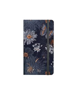   Dolce Blocco Secret Pocket Planner zsebnaptár, heti, 9,4x17cm, 2026, Twilight Butterfly
