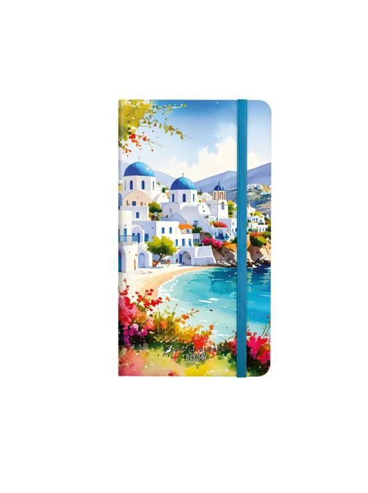 Dolce Blocco Secret Pocket Planner zsebnaptár, heti, 9,4x17cm, 2026, Vacation