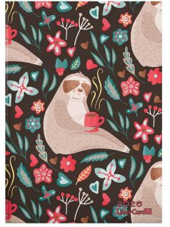   Lizzy Calendar határidőnapló, B/6, heti, keményfedeles, 2026, Sloth