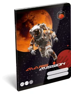   Űrhajós tűzött füzet A/5, 32 lap vonalas (21-32), Lizzysuli, Mars Mission