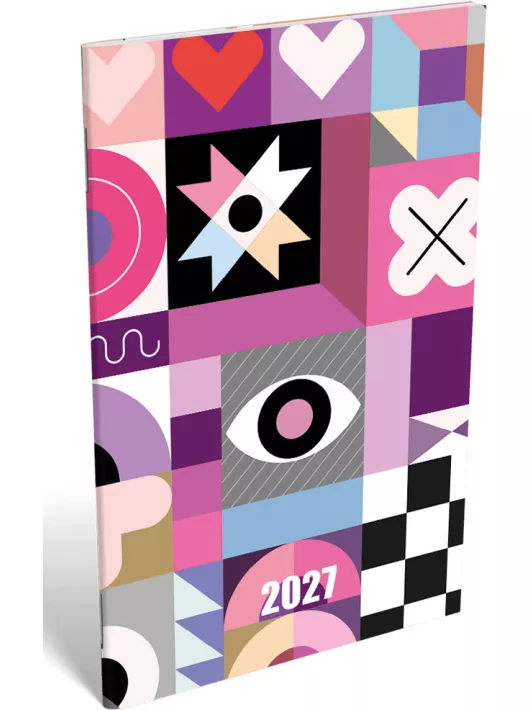 Lizzy Calendar zsebnaptár, A/6, heti, tűzött, 2027, Superb 