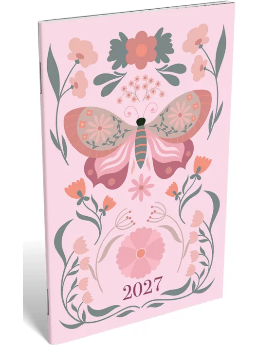 Lizzy Calendar zsebnaptár, A/6, heti, tűzött, 2027, Lovely 