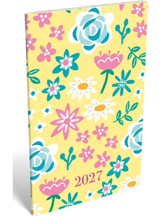 Lizzy Calendar zsebnaptár, A/6, heti, tűzött, 2027, Delightful 