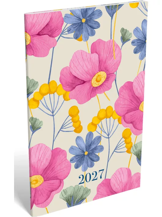 Lizzy Calendar zsebnaptár, A/6, heti, tűzött, 2027, Great 
