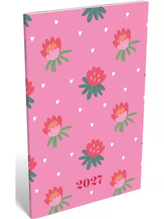 Lizzy Calendar zsebnaptár, A/6, heti, tűzött, 2027, Major 
