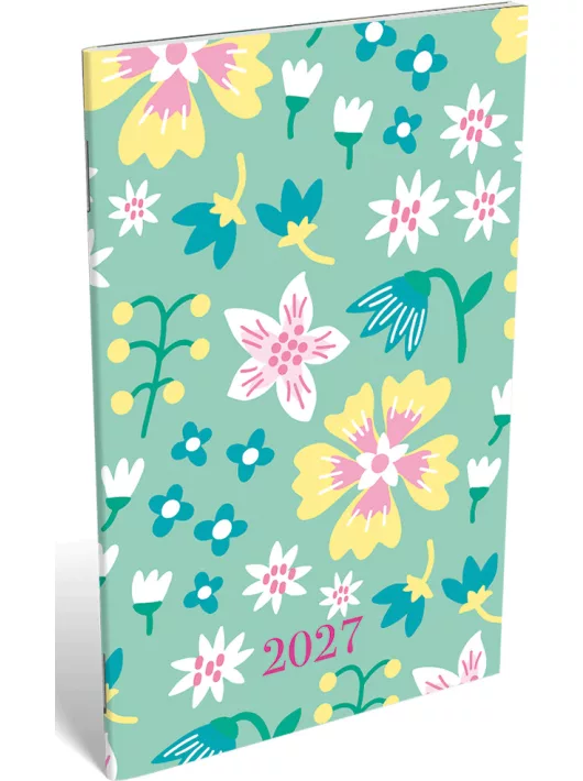 Lizzy Calendar zsebnaptár, A/6, heti, tűzött, 2027, Excellent 