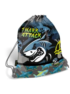 Cápás tornazsák 33x43cm, Lizzysuli, Shark attack