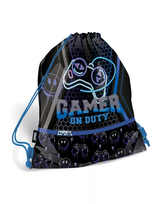 Gamer tornazsák 33x43cm, Lizzysuli, Esport Gamer on Duty