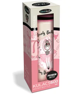   Balerina kulacs, 600 ml, prémium, Lizzysuli, Tiny Dancer Lovely Ballerina