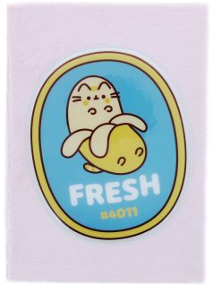   Pusheen cicás napló, A/5, plüss borítóval, Pusheen Fruits