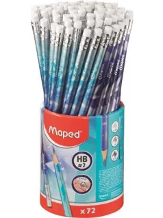   Grafitceruza HB, radírral, Maped Arctic jégvilág, háromszög test, kétféle minta
