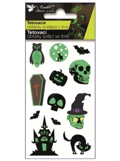 Halloween tetoválás matrica, 6x10,5cm