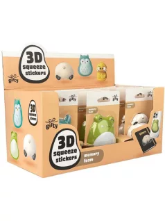 3D squishy matricák, MFP, 3 féle (bagoly, béka, panda)