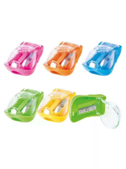 Hegyező, tartályos, 1 lyukú, MFP, többféle színben