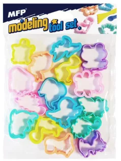 Gyurmaformázó készlet, állatok, 16 db/csomag, MFP